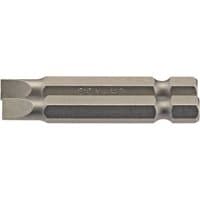 Draper 5.5mm plain slot insert bit, silver, 1/4" hex shank, 50mm long, pack of 2, textured grip, durable steel construction.