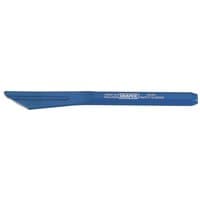 Blue Draper plugging chisel, 250mm, with tapered blade and flat handle, featuring white branding text.