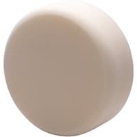 Beige Draper polishing sponge, 150mm, firm texture, cylindrical shape with smooth surface.