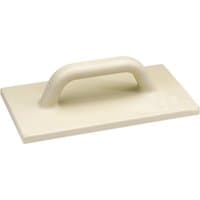 Beige Draper polyurethane float with rectangular base and curved handle, measuring 320 x 180mm.