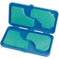 Blue Draper Sealant Smoothing Set with four green smoothing tools in a blue plastic case.