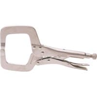 Silver Draper Self Grip C Clamp, 280mm, with adjustable screw and wide jaw opening for secure clamping.