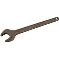 Brown Draper single open end spanner, 22mm, with a long handle and hole for hanging.