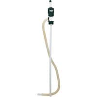 Draper Siphon Drum Pump with green handle, clear flexible hose, and white rigid tube.
