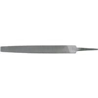 "Draper Smooth Cut Flat File, 12 x 150mm, with a tapered end and smooth silver finish"