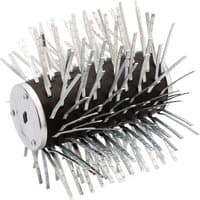 Black cylindrical roller with metal spikes for Draper 02171 Tyrolean Flicker Machine.