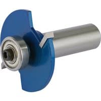 Blue and silver Draper TCT router bit, 1/2" biscuit, No.20, with a cylindrical shank and two cutting edges.