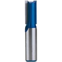 Blue and silver Draper TCT router bit, 1/2" straight, 12.7 x 25mm, with a cylindrical shank and sharp cutting edge.
