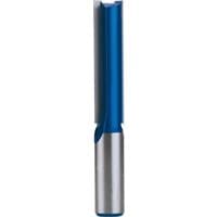 Blue and silver Draper TCT router bit, 1/2" straight, 12.7 x 50mm, with a cylindrical shank and sharp cutting edge.