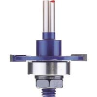 Blue and silver Draper TCT router bit, 1/4" biscuit, No.20, with cylindrical shank and cutting edges.