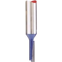 Draper TCT Router Bit, 1/4" Straight, silver with blue base and red tip, 3 x 11mm size.
