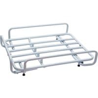 White Draper tube frame for battery powered wheelbarrow, featuring a rectangular grid design with rounded edges.