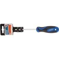 Draper TX-STAR T20 screwdriver with blue and black soft grip handle and security bit.