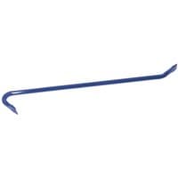 Blue Draper wrecking bar, 760mm, with curved claw on one end and a chisel tip on the other.