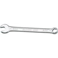 Silver Elora 6Ba Midget Combination Spanner with open and ring ends, engraved with size markings.