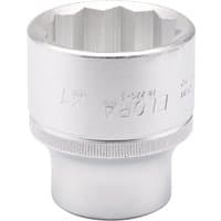 Silver Elora Bi-Hexagon Socket, 3/4" square drive, 41mm, with engraved branding and textured grip.