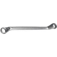 Silver Elora deep crank metric ring spanner, 16 x 17mm, with angled ends and engraved brand name.