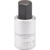 Elora Hexagon Screwdriver Socket, 3/4" square drive, 22mm, silver with black hexagonal tip, textured grip.