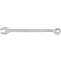 Silver Elora long combination spanner, 15mm, with open-end and ring-end design.