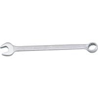 Silver Elora long combination spanner, 26mm, with open-end and ring-end, sleek polished finish.