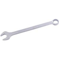 Silver Elora long combination spanner, 33mm, with open-end and ring-end wrench design.