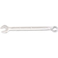 Silver Elora 7/16" long imperial combination spanner with open-end and ring-end, sleek design with grooved handle.