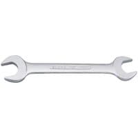 Silver Elora Long Imperial Double Open End Spanner with 1.7/8 and 2.1/16 inch ends, sleek and polished finish