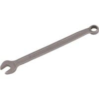 Silver Elora long stainless steel combination spanner, 8mm, with open-end and ring-end design.