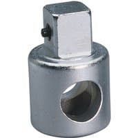 Elora Sliding 'T' Bar Head, 3/4" square drive, metallic silver finish with cylindrical body and square top.