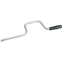 Elora Speed Brace, 3/8" square drive, 345mm, silver metal with black plastic handle, zigzag shaft design.