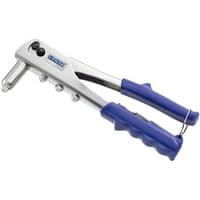 Facom E169804B riveting pliers, 270mm, silver with blue grips and multiple rivet size options.