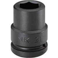 Black Facom-NK.28A ¾" drive impact socket, 28mm size, with engraved markings and a hexagonal opening.
