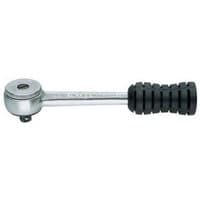 Facom R.151 1/4" drive ratchet with a 120mm silver metal handle and black ribbed grip.