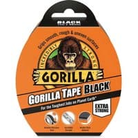 Orange and black Gorilla Ultra Tough Cloth Tape Handy Roll with gorilla logo and "Extra Strong" label.