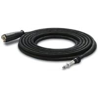 Black Karcher 10m high pressure hose with durable connectors and coiled design.