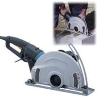 Makita 4112HS Concrete Cutter in gray with 305mm blade, ergonomic handle, and safety guard.