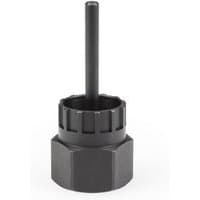 Black Park Tool cassette lockring tool with hexagonal base and cylindrical handle.