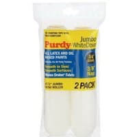 Purdy White Dove 6" roller sleeves, 3/8" nap, two-pack in clear packaging with blue and red text.