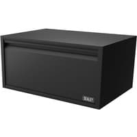 Black Sealey APMB4 modular wide single drawer unit with sleek design and Sealey logo on bottom right corner.