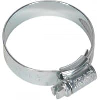 Sealey HCJ245 Hi-Grip® zinc-plated hose clip, 35-45mm, silver finish, screw-tightened, pack of 20.