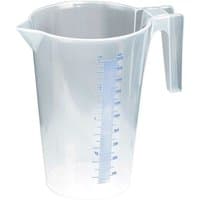 Clear plastic Sealey measuring jug, 2 litre capacity, with blue metric markings and a sturdy handle.
