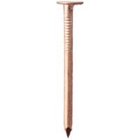 Copper clout nail by TIMCO, 38mm length, 2.65mm diameter, flat head, smooth shank.