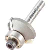 Silver Trend bevel trim cutter with cylindrical shank and sharp cutting edge, featuring a bearing guide.