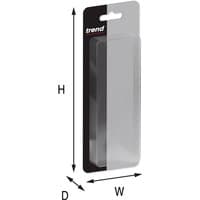 Black and silver Trend bushing washer, 30mm-25mm, in clear plastic packaging with branded header card.