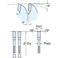 Trend Craft Pro saw blade, 216mm diameter, 30mm bore, 60 teeth, fine finish, diagram showing tooth angle and kerf.