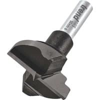 Black Trend CRAFTPRO WS Hinge Sinking Bit with silver shank and sharp cutting edges.
