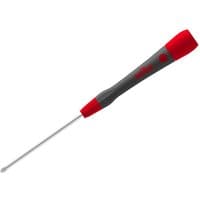 Wiha Picofinish Phillips screwdriver, red and gray handle, slim 60mm shaft, Ph1 tip.