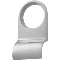 Chrome Yale Cylinder Pull P110 with a circular top opening and smooth, curved base.
