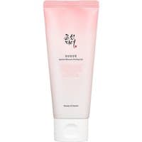 Pink and white tube of Beauty of Joseon Apricot Blossom Peeling Gel with Korean text and 100 ml size.