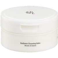 White Beauty of Joseon Radiance Cleansing Balm jar with black text and Korean characters on the lid.